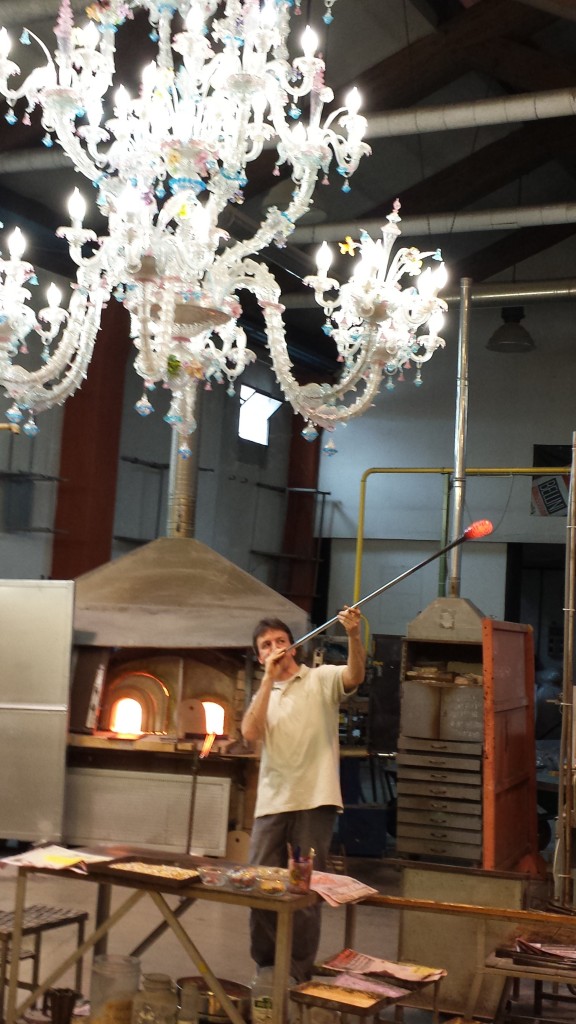 Blowing glass is not an expression. It's what they do.