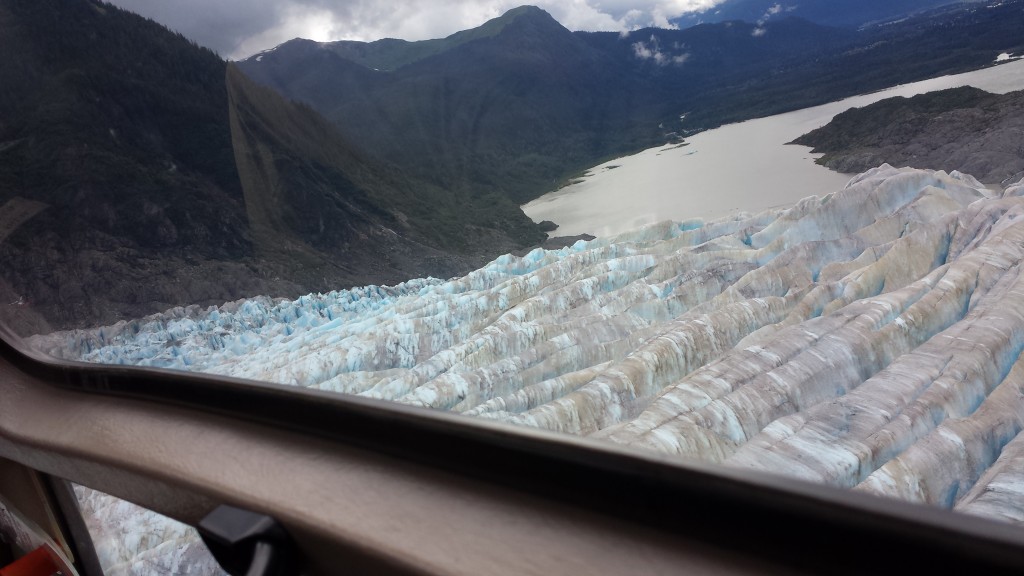 Mendenhall Glacier from our helicopter.