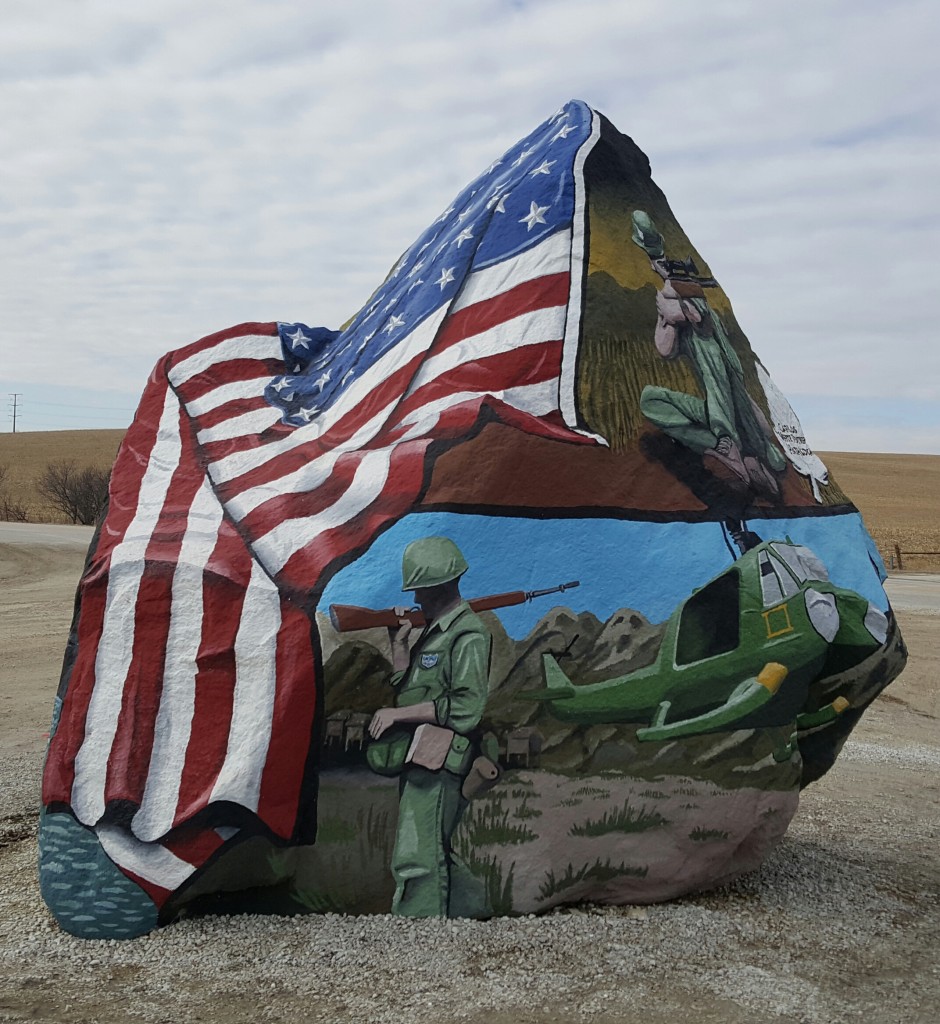 Freedom Rock, just a minute or so south of I-80.